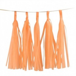 narancs - 5db 14 hüvelykes arany ezüst szövetpapír bojt karácsonyi dekoráció születésnapi barkácsfüggő garland