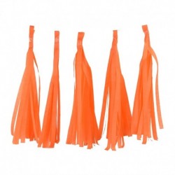 sötét narancssárga - 5db 14 hüvelykes arany ezüst szövetpapír bojt karácsonyi dekoráció születésnapi barkácsfüggő