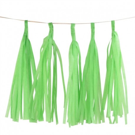 alma zöld - 5db 14 hüvelykes arany ezüst szövetpapír bojt karácsonyi dekoráció születésnapi barkácsfüggő garland