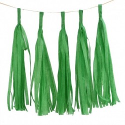 kelly zöld - 5db 14 hüvelykes arany ezüst szövetpapír bojt karácsonyi dekoráció születésnapi barkácsfüggő garland