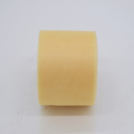 M06 - 5 cm * 25 yardos kristály tüll hálós tekercs Organza Tutu szövetszalag tekercses ajándékdoboz csomagolás esküvői