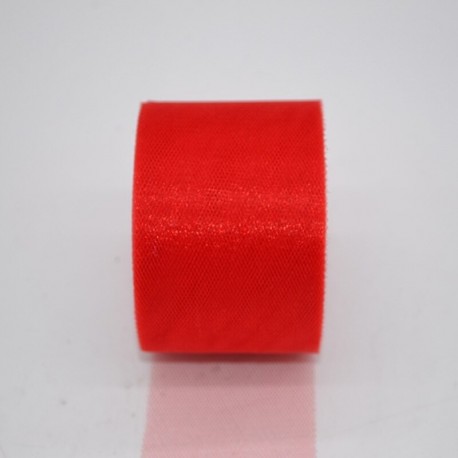 M16 - 5 cm * 25 yardos kristály tüll hálós tekercs Organza Tutu szövetszalag tekercses ajándékdoboz csomagolás esküvői