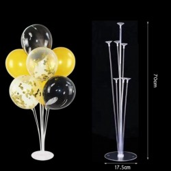 1Set 70 cm-es állvány - 70/100 / 145cm léggömb állvány léggömb tartó oszlop konfetti léggömb baba zuhany gyerekek