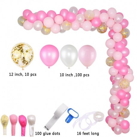 Léggömb boltozat készlet - 70/100 / 145cm léggömb állvány léggömb tartó oszlop konfetti léggömb baba zuhany gyerekek