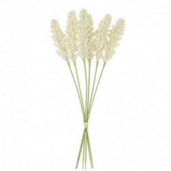 A - 6db / csomag PE levendula művirág házikert esküvői csokor dekoráció karácsonyi hamis növény barkács váza