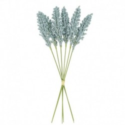 H - 6db / csomag PE levendula művirág házikert esküvői csokor dekoráció karácsonyi hamis növény barkács váza