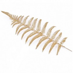 Arany - Karácsonyfa díszítés 40cm arany vörös műlevelek díszek karácsonyi dekoratív függő virágok újévi party