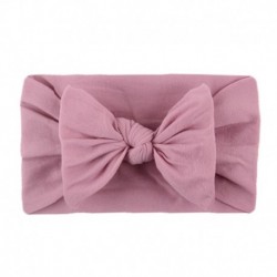 D - Újszülött fejpánt fejfedő turbán csomózott íj baba haj kiegészítők hajszalagok kislányoknak tipegő rugalmas