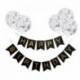 set12 - 6db / készlet Boldog születésnapot Levél Banner Garland konfetti Latex léggömbökkel Fiú lány Gyerekek