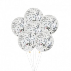 6db lufi - 6db / készlet Boldog születésnapot Levél Banner Garland konfetti Latex léggömbökkel Fiú lány Gyerekek