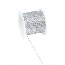 ezüst - 20M / tekercs 1mm arany kötél zsineg szalagok esküvői karácsonyi ajándékdoboz csomagolózsinórok öv DIY