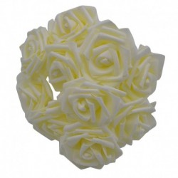 10 fej 8 cm új színes mesterséges PE hab hab rózsavirág menyasszony csokor otthoni