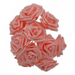 10 fej 8 cm új színes mesterséges PE hab hab rózsavirág menyasszony csokor otthoni