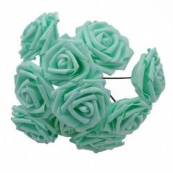 10 fej 8 cm új színes mesterséges PE hab hab rózsavirág menyasszony csokor otthoni