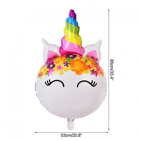 Egyszarvú-A - Szivárvány egyszarvú lufi szám fólia Globos gyerek lány 1. egyszarvú születésnapi party dekorációs