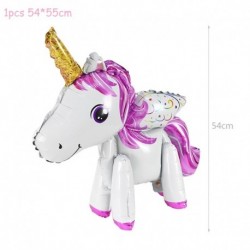 Egyszarvú-C - Szivárvány egyszarvú lufi szám fólia Globos gyerek lány 1. egyszarvú születésnapi party dekorációs