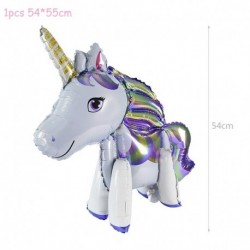Egyszarvú-E - Szivárvány egyszarvú lufi szám fólia Globos gyerek lány 1. egyszarvú születésnapi party dekorációs