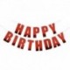 fényes vörös - 1Set Boldog születésnapot szalaghirdetés Születésnapi party dekoráció szalag arany betűkkel függő