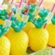 6db kókusz - 6db trópusi ananász kókuszdió pohár gyümölcslé szalmával hawaii Luau születésnapi nyári strandmedence