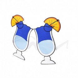 D - 1db Hawaii trópusi parti napszemüveg Flamingo hawaii Luau medence tengerparti party dekorációs kellékek ananász vicces