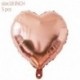 5db szív - Rózsa arany lufi esküvői dekoráció rendezvény party szív léggömb fólia boldog születésnapot lufi