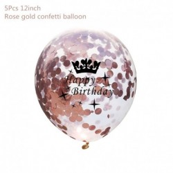 5db konfetti léggömb - Rózsa arany lufi esküvői dekoráció rendezvény party szív léggömb fólia boldog születésnapot