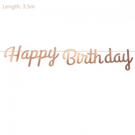 rózsaarany szalagcím - Rózsa arany lufi esküvői dekoráció rendezvény party szív léggömb fólia boldog születésnapot