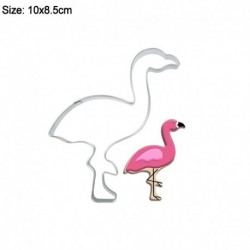 B - Flamingo Cookie Cutter keksz sajtó bélyegző cukor pépes sütemény barkácsolás sütőforma nyári születésnap hawaii