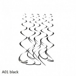 fekete - 5db Boldog születésnapot Party spirál PVC kiegészítők rendezett születésnapi party Esküvői dekoratív díszek