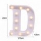 D - 21 cm LED-es éjszakai fény 26 angol ábécé száma elemlámpa romantikus esküvői party dekoráció karácsonyi