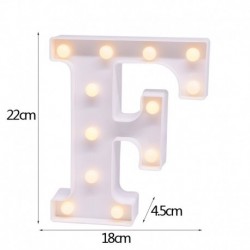 F - 21 cm LED-es éjszakai fény 26 angol ábécé száma elemlámpa romantikus esküvői party dekoráció karácsonyi