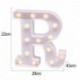 R - 21 cm LED-es éjszakai fény 26 angol ábécé száma elemlámpa romantikus esküvői party dekoráció karácsonyi