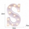 S - 21 cm LED-es éjszakai fény 26 angol ábécé száma elemlámpa romantikus esküvői party dekoráció karácsonyi