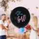 1db 36 hüvelykes lufi - 36 hüvelykes fiú vagy lány léggömb nemű felfedő party fekete latex ballon kék rózsaszín