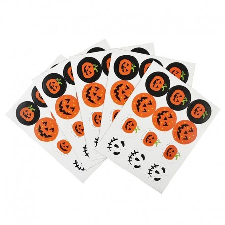 10lap 120db - 120db 3cm-es Halloween tök szellem kézzel készített csomagoló pecsételő matrica