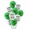 10db szett3 - 1Set Dinosaur Confetti Latex Balloons Happy Birthday Banner Jungle Wild Animal Kids Birthday Party Decoration Baby