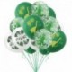 10db készlet - 1Set Dinosaur Confetti Latex Balloons Happy Birthday Banner Jungle Wild Animal Kids Birthday Party Decoration