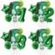 7db szám1 készlet - 1Set Dinosaur Confetti Latex Balloons Happy Birthday Banner Jungle Wild Animal Kids Birthday Party
