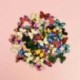 50db - 50db Vegyes pillangó fából készült gombok Kézzel készített gyerekruhák Varrógombok DIY kézműves Scrapbooking
