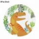 8db 9 hüvelykes lemez - Dinoszaurusz téma eldobható evőeszközök boldog születésnapot szalaghirdetés dinoszaurusz