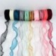 B01 (2) - 10Yard 30mm selyem Organza szalag hullám csipke szalag íj anyag DIY ajándékcsomagolás kézzel készített varrás