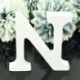 N - 1db fából készült levél angol ábécé személyre szabott név tervezés barkács kézműves esküvői otthon