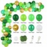 94db készlet - 94db Zöld Latex Léggömbök Garland Arch Kit Jungle Safari téma Party kellékek Gyerekek Születésnapi party