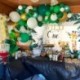 94db készlet - 94db Zöld Latex Léggömbök Garland Arch Kit Jungle Safari téma Party kellékek Gyerekek Születésnapi party