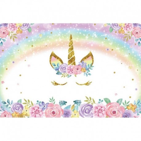 Stílus2 - 180x110cm szivárvány egyszarvú háttér gril 1. egyszarvú téma születésnapi party dekoráció kellékek baba