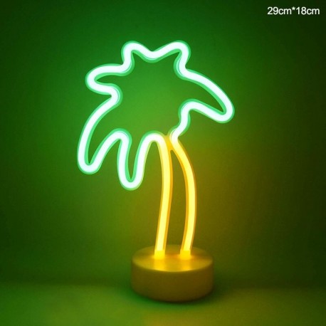 C - Flamingo Unicorn Neon Sign LED éjszakai lámpa otthoni gyerekszoba dekorációhoz Hawaii trópusi party esküvői