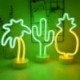C - Flamingo Unicorn Neon Sign LED éjszakai lámpa otthoni gyerekszoba dekorációhoz Hawaii trópusi party esküvői