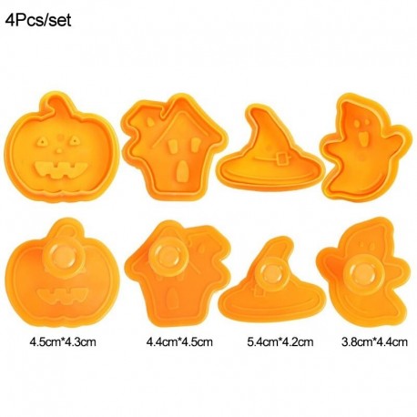 4db - Halloween tök szellem sütik penész barkácsolás szilikon torta csokoládé fondant sütés penész eszközök