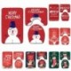 StyleC - Mikulás szőnyegülés fürdőszoba szett vidám karácsonyi díszek otthoni Navidad 2020 Natal Cristmas party