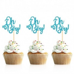 kék ó fiú - 10db arany ó baba cupcake topper fiú lány baba zuhany nemi felfedi gyerekek 1. születésnapi party